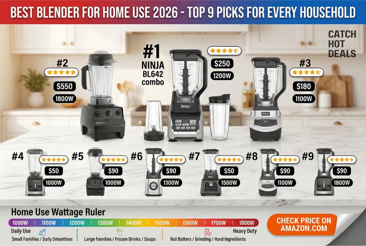 Best Blender for Home Use 2026 - Top 9 Picks for Every Household Reviewed
