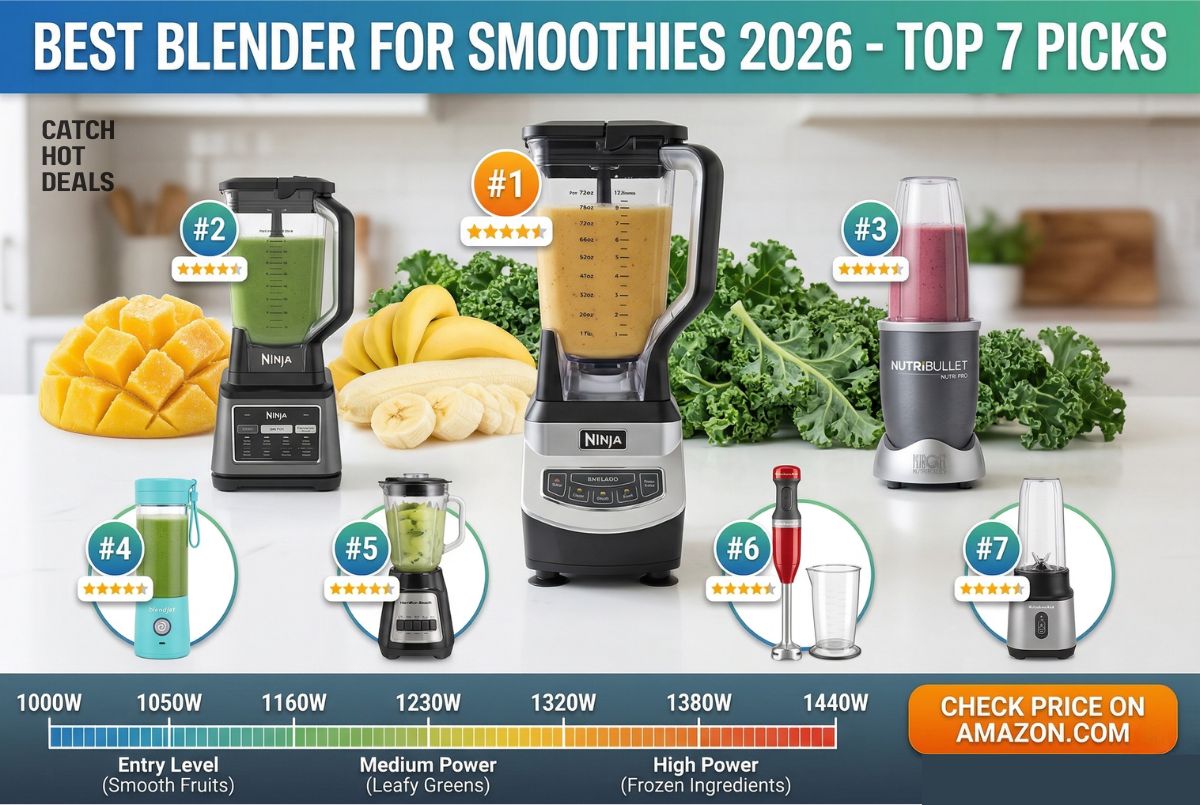 Best Blender for Smoothies 2026 - Top 7 Picks for Protein Shakes and Frozen Fruit Reviewed