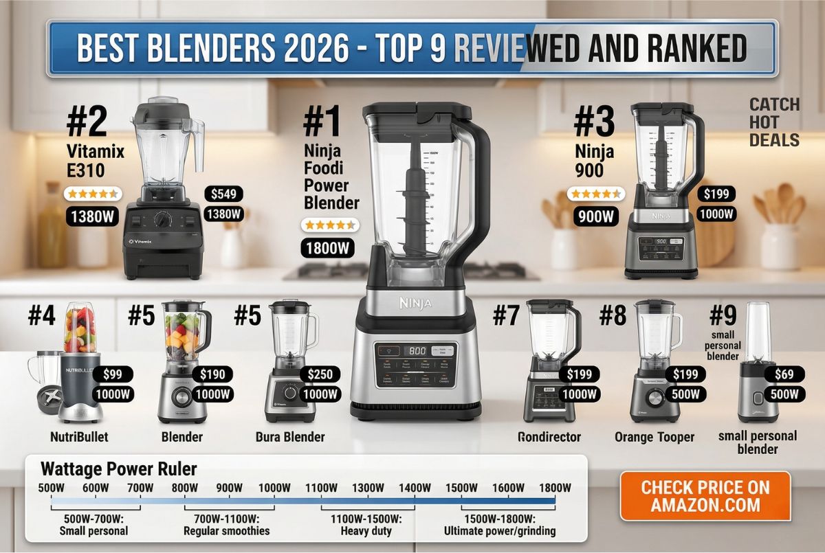 Best Blenders 2026 - Top 9 Reviewed, Rated and Ranked for Every Budget