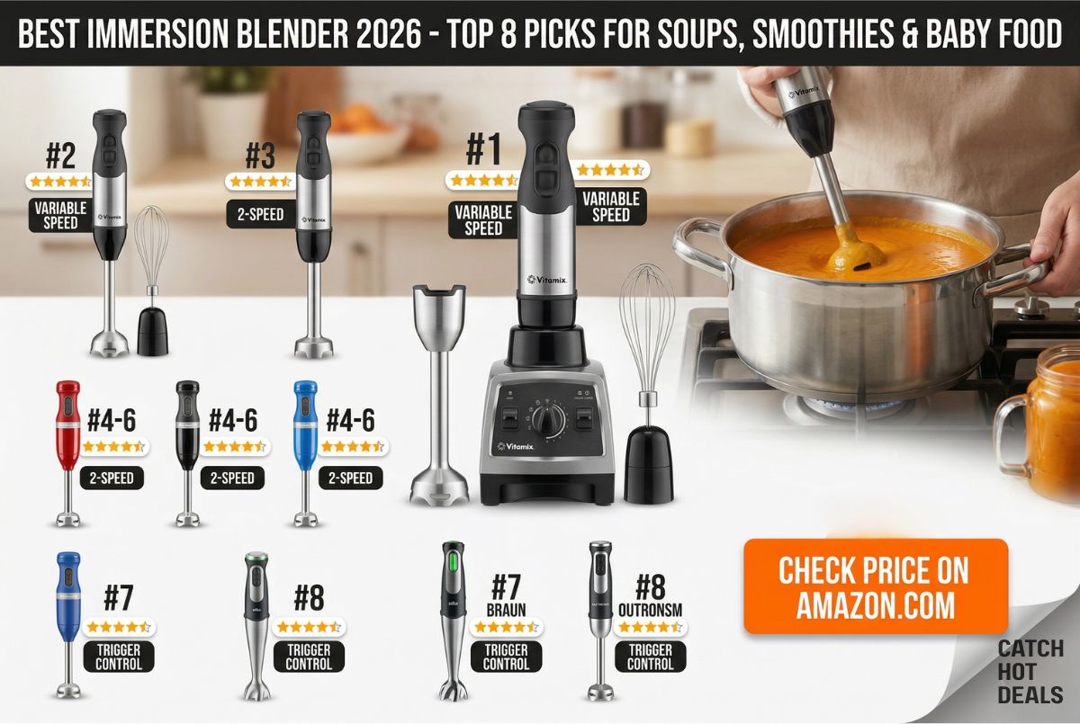 Best Immersion Blender 2026 - Top 8 Picks for Soups, Smoothies, and Baby Food Reviewed