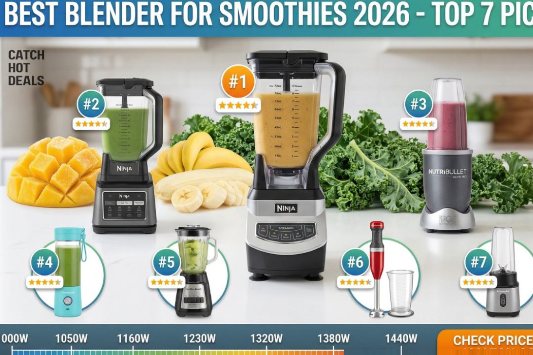 Best Blender for Smoothies 2026 - Top 7 Picks for Protein Shakes and Frozen Fruit Reviewed